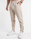 Relaxed Tapered Joggers Beige