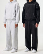 Outline Stitch Jogger Grijs
