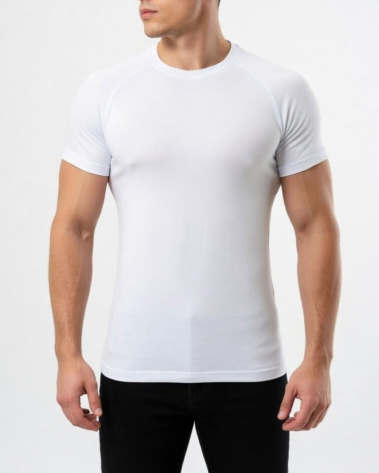 Slim Fit Performance T-Shirt Wit
