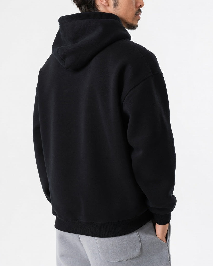 Relaxed Fit Oversized Hoodie Zwart