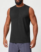 Athletic Slim Fit Tank Zwart