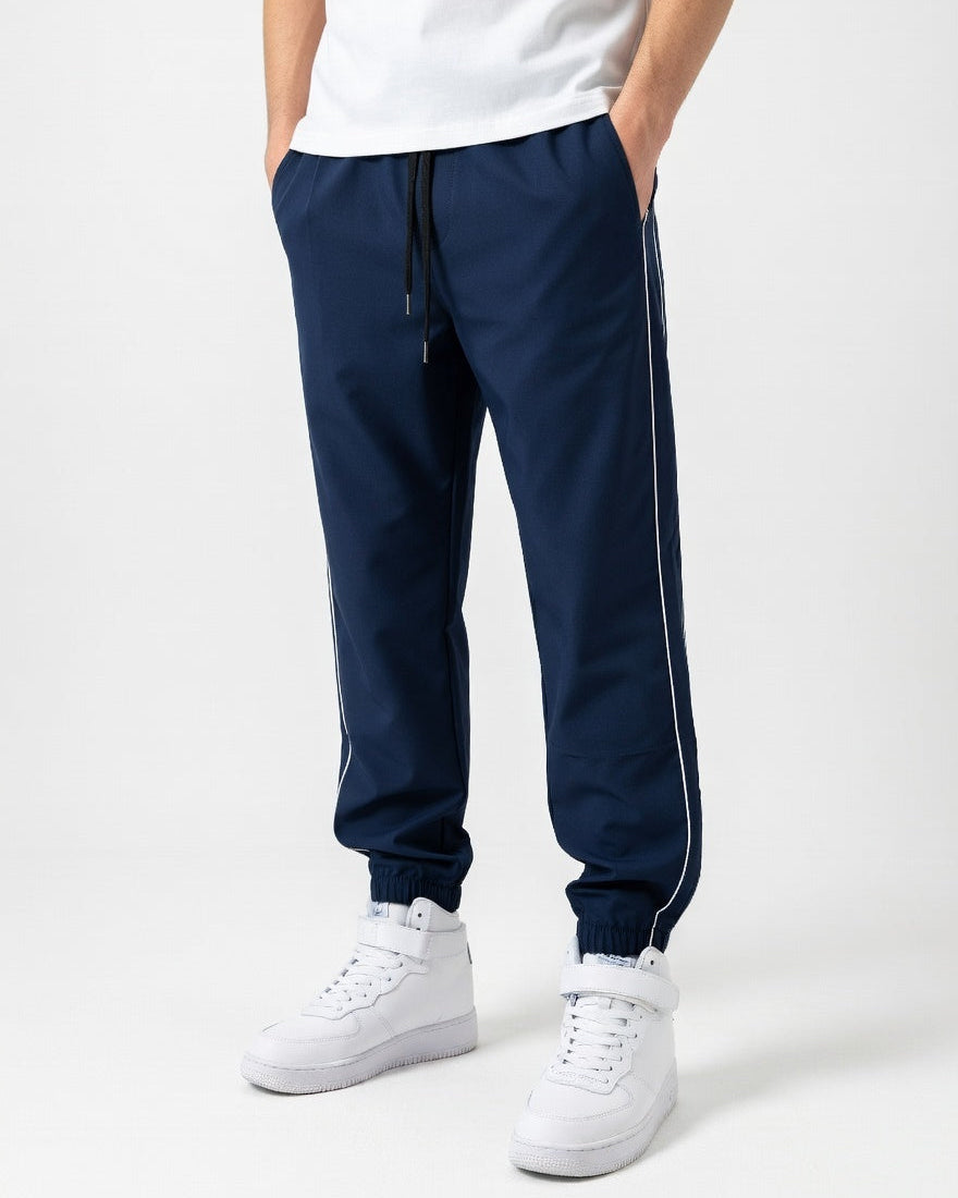 Double Stripe Track Pants Blauw