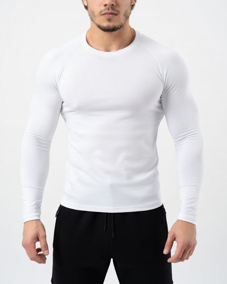 Apex Compressie Long Sleeve Wit