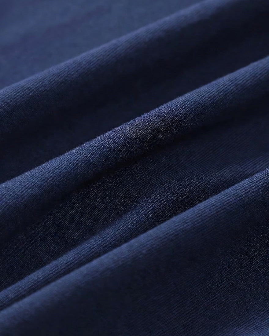Oversized Cotton T-Shirt Donker Blauw