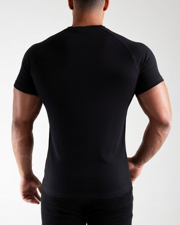 Slim Fit Performance T-Shirt Zwart