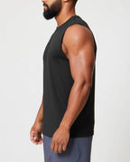 Athletic Slim Fit Tank Zwart