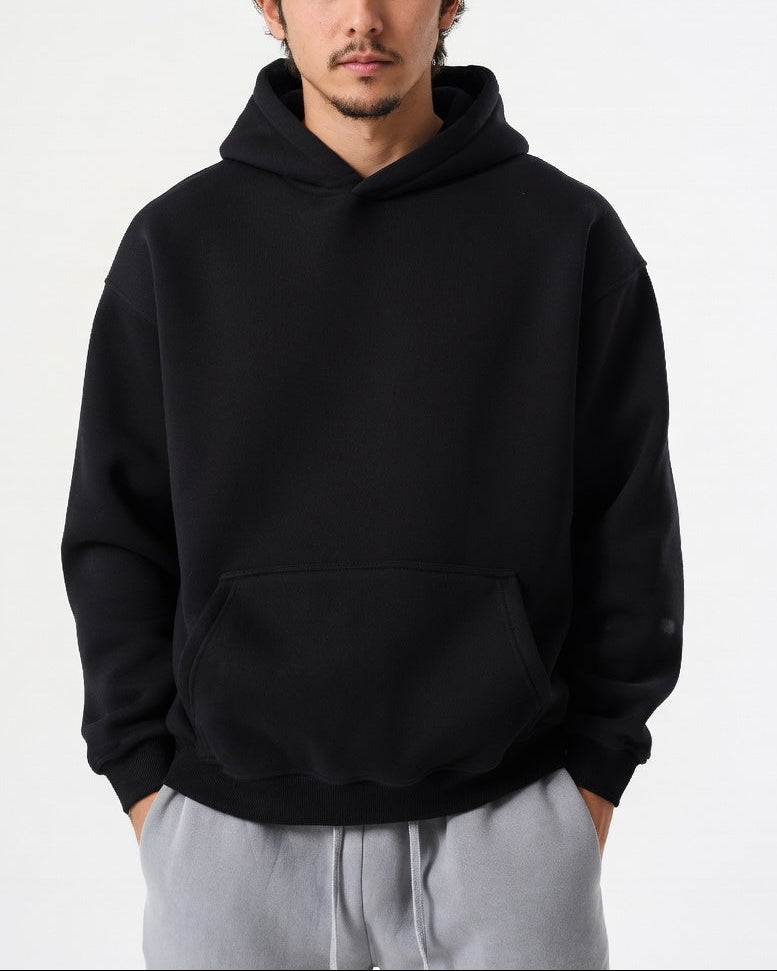 Relaxed Fit Oversized Hoodie Zwart