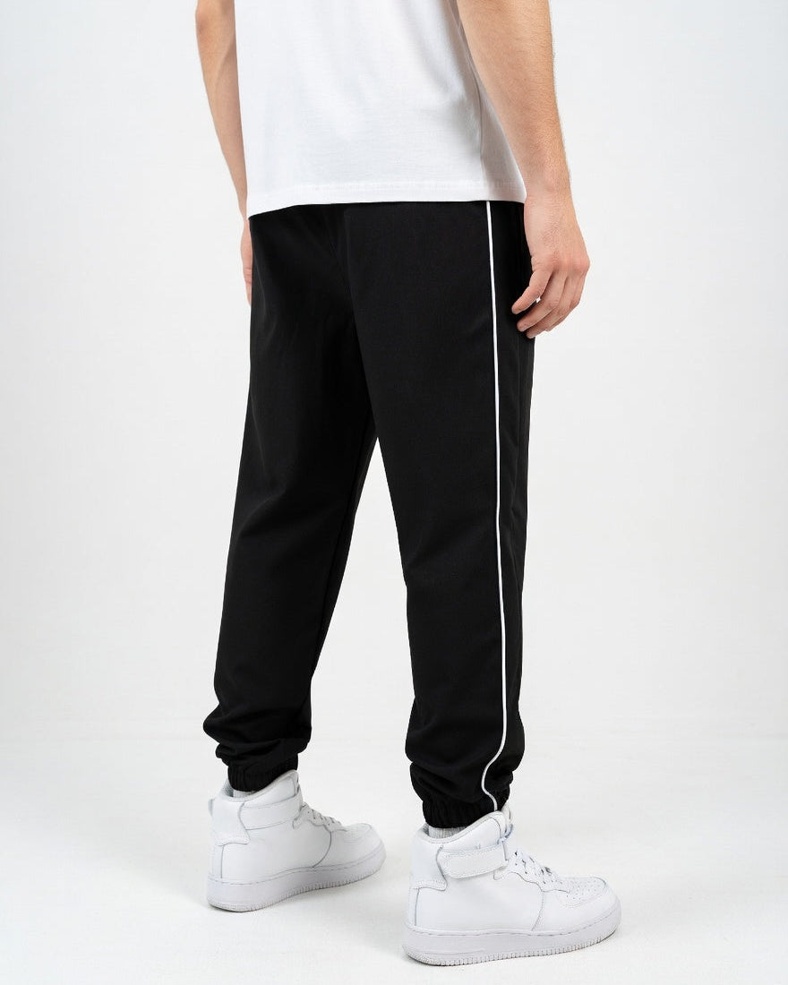 Double Stripe Track Pants Zwart