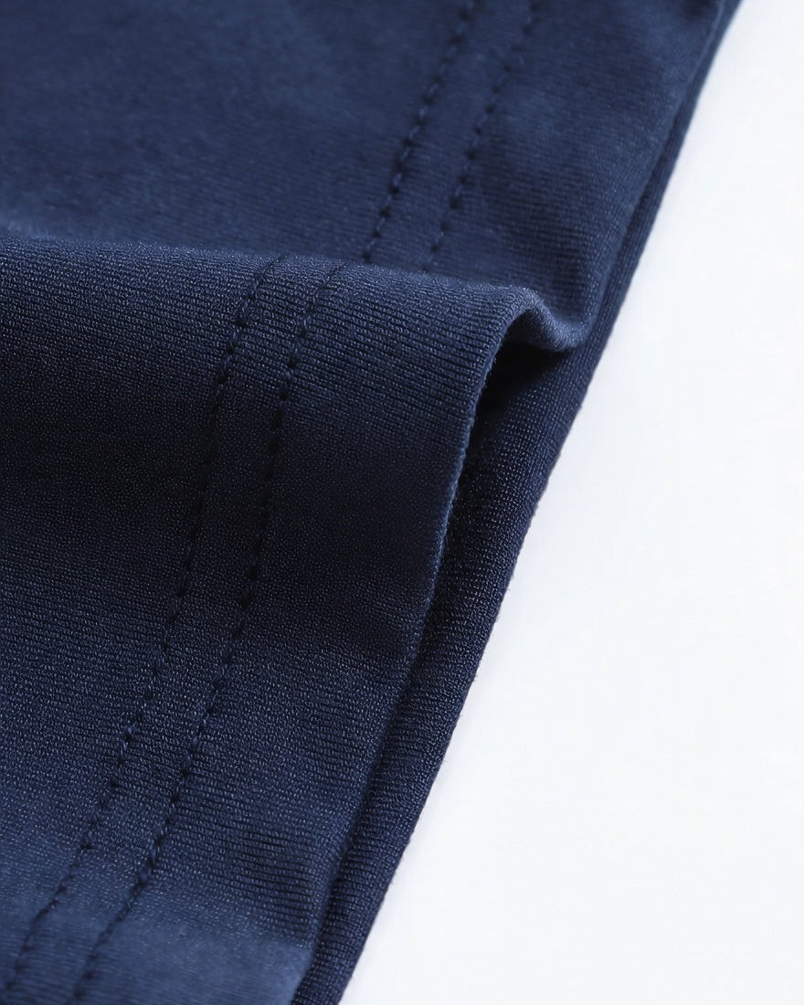 Oversized Cotton T-Shirt Donker Blauw