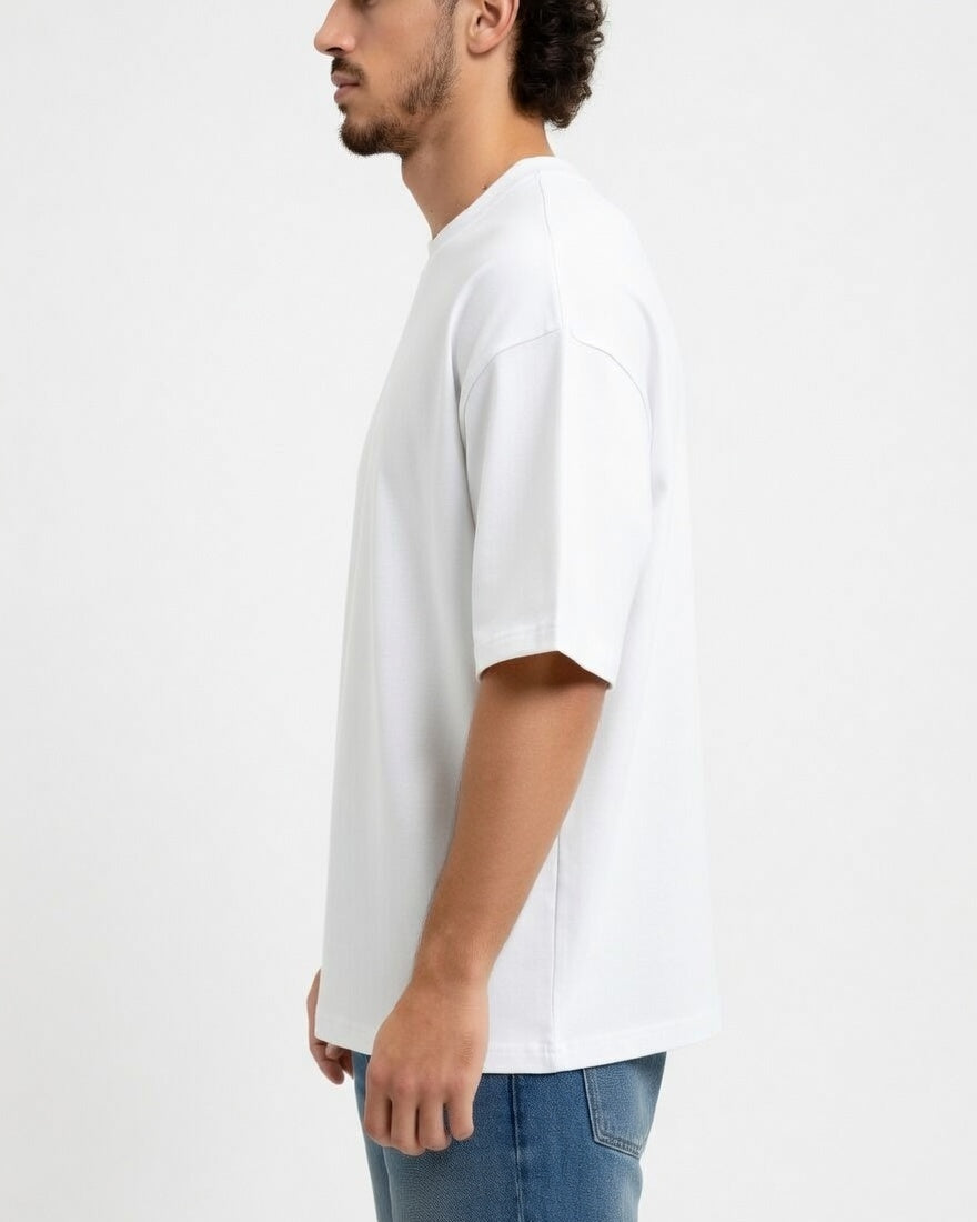 Oversized Cotton T-Shirt Wit