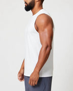 Athletic Slim Fit Tank Wit