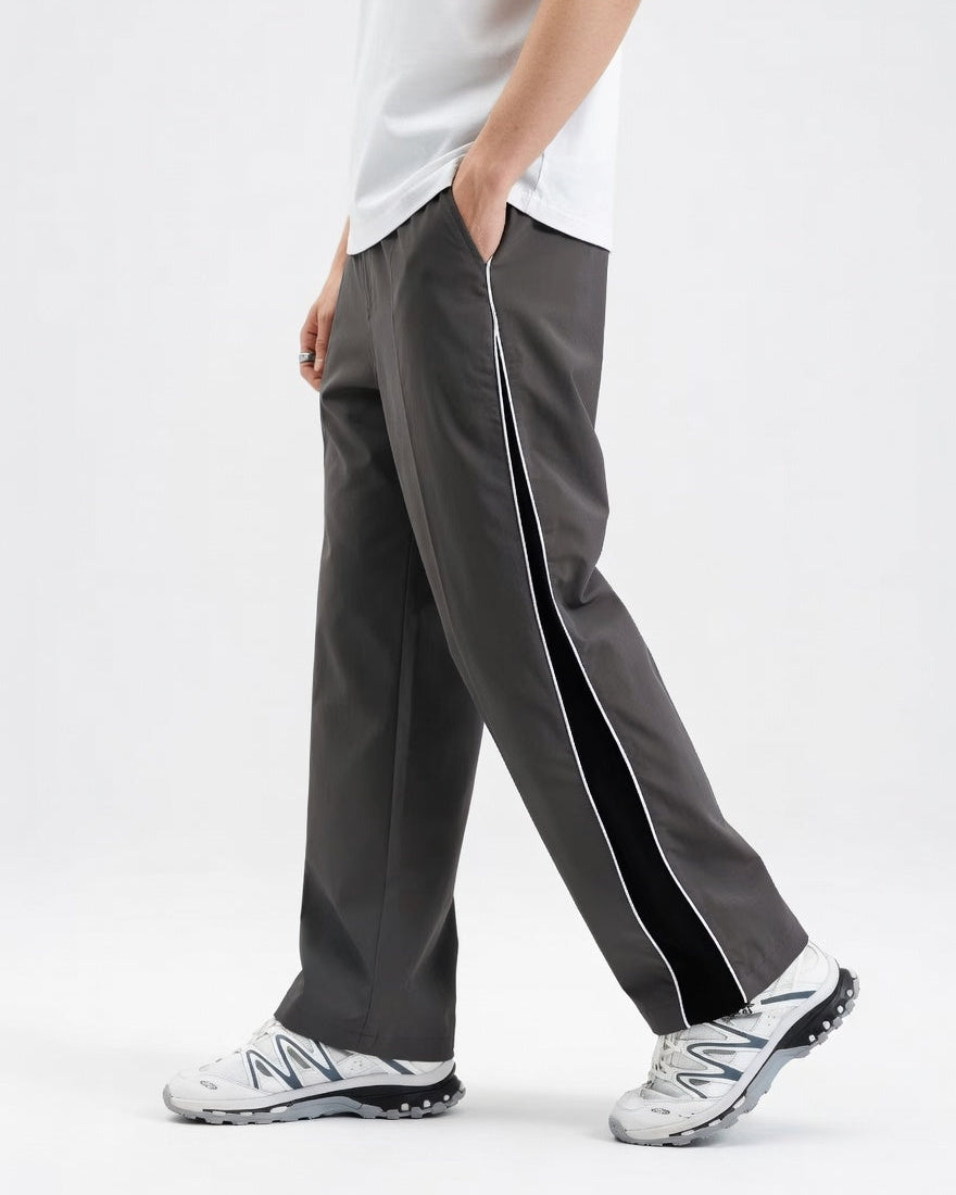 Wide Fit Track Pants Grijs