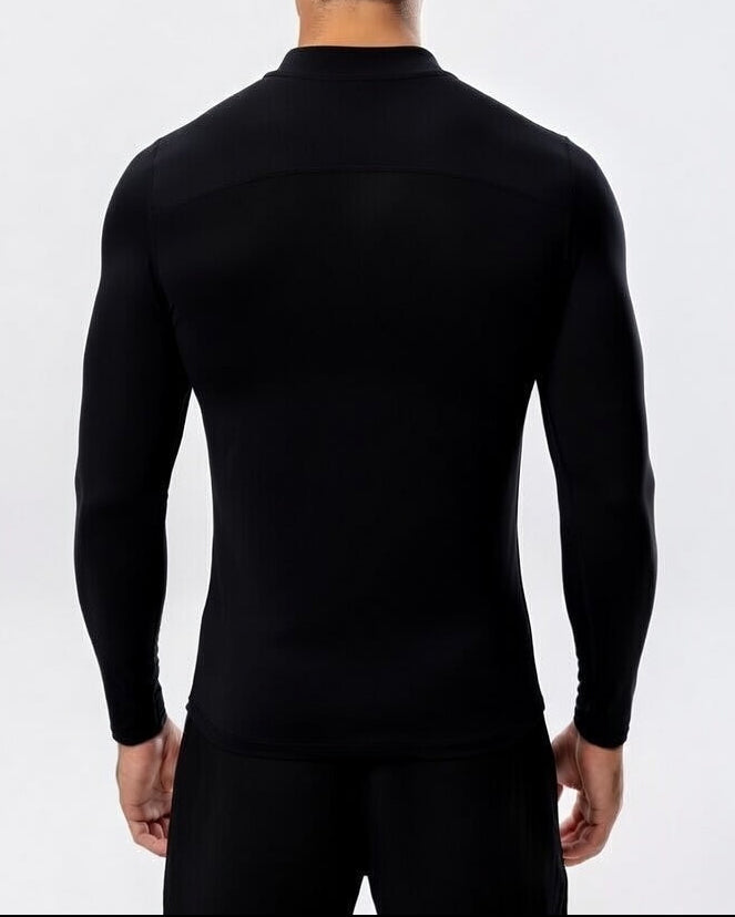 Performance Quarter Zip Zwart