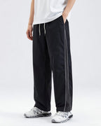 Wide Fit Track Pants Zwart