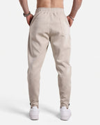 Relaxed Tapered Joggers Beige