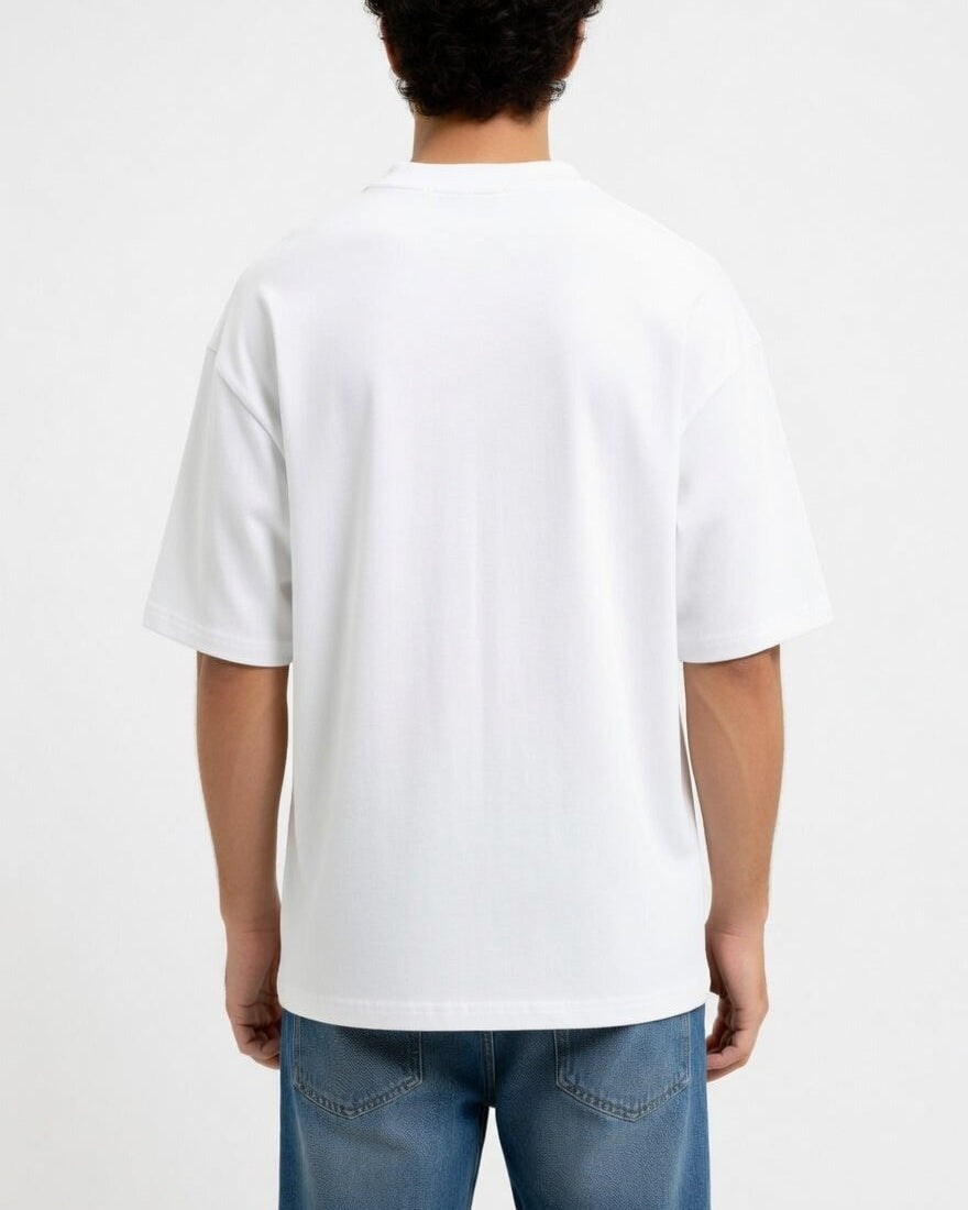 Oversized Cotton T-Shirt Wit