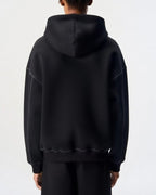 Outline Stitch Hoodie Zwart
