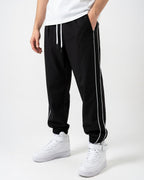 Double Stripe Track Pants Zwart