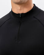 Performance Quarter Zip Zwart
