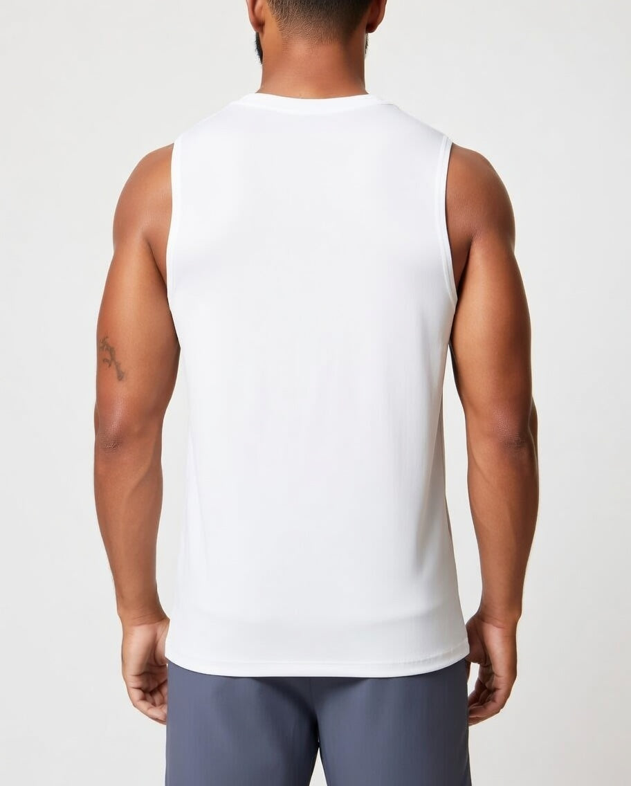 Athletic Slim Fit Tank Wit