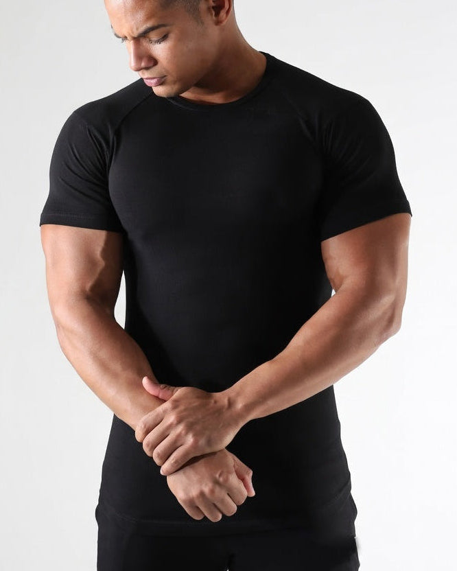 Slim Fit Performance T-Shirt Zwart
