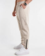 Relaxed Tapered Joggers Beige