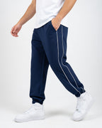 Double Stripe Track Pants Blauw