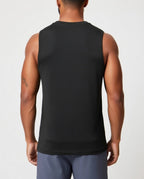 Athletic Slim Fit Tank Zwart